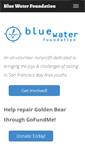 Mobile Screenshot of bluewaterfoundation.org